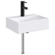 Lavabo da bagno Nero Opaco 39 x 30,5 x 12,5 cm Metallo