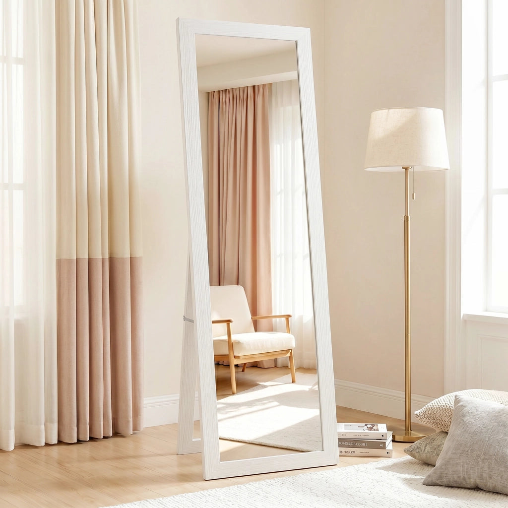 Specchio a Pieno Corpo con Stampa ¨C zephmum ¨C Bianco 37x157 cm