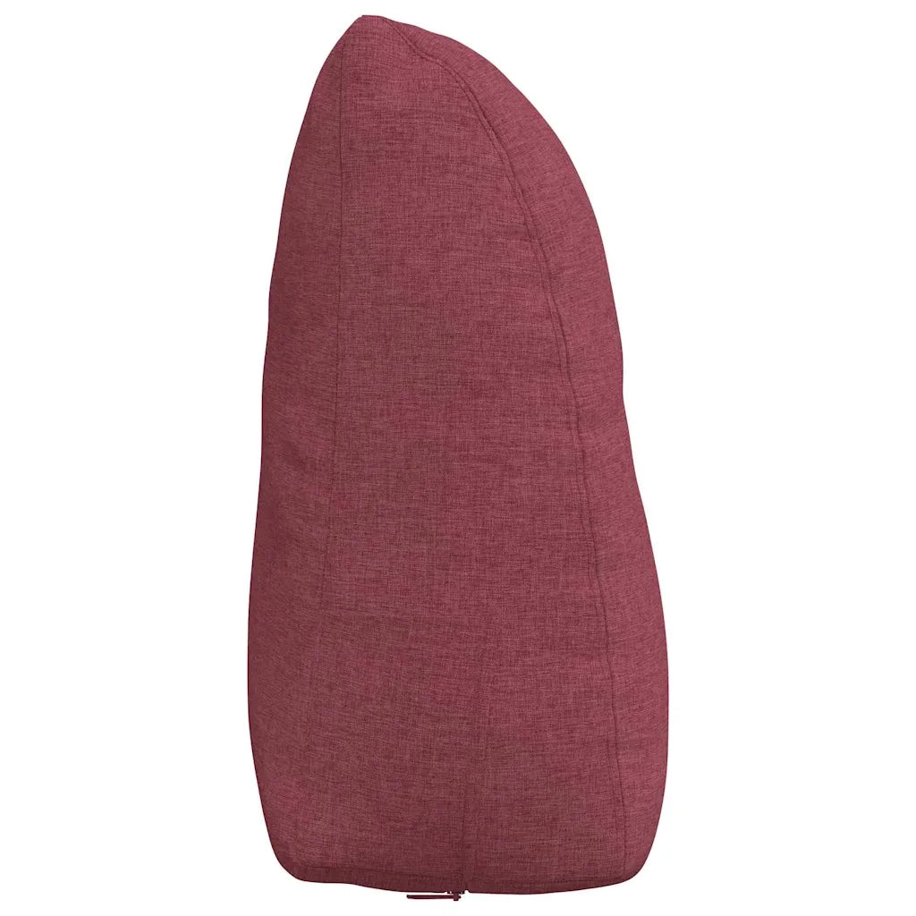 Cuscino per Schiena Rosso Vino 60 x 24 x 50 cm Tessuto 42014386