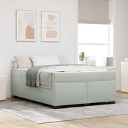 Struttura del letto Grigio chiaro 160 x 200 cm Tessuto