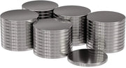 50 magneti a disco 12x1 mm - forza 0,55 kg - argento extra resistente a rond - forti supermagneti - magneti per whiteboard, pannelli da attacchi, tabelloni magnetici, officina - Magnetici Neodymium Power