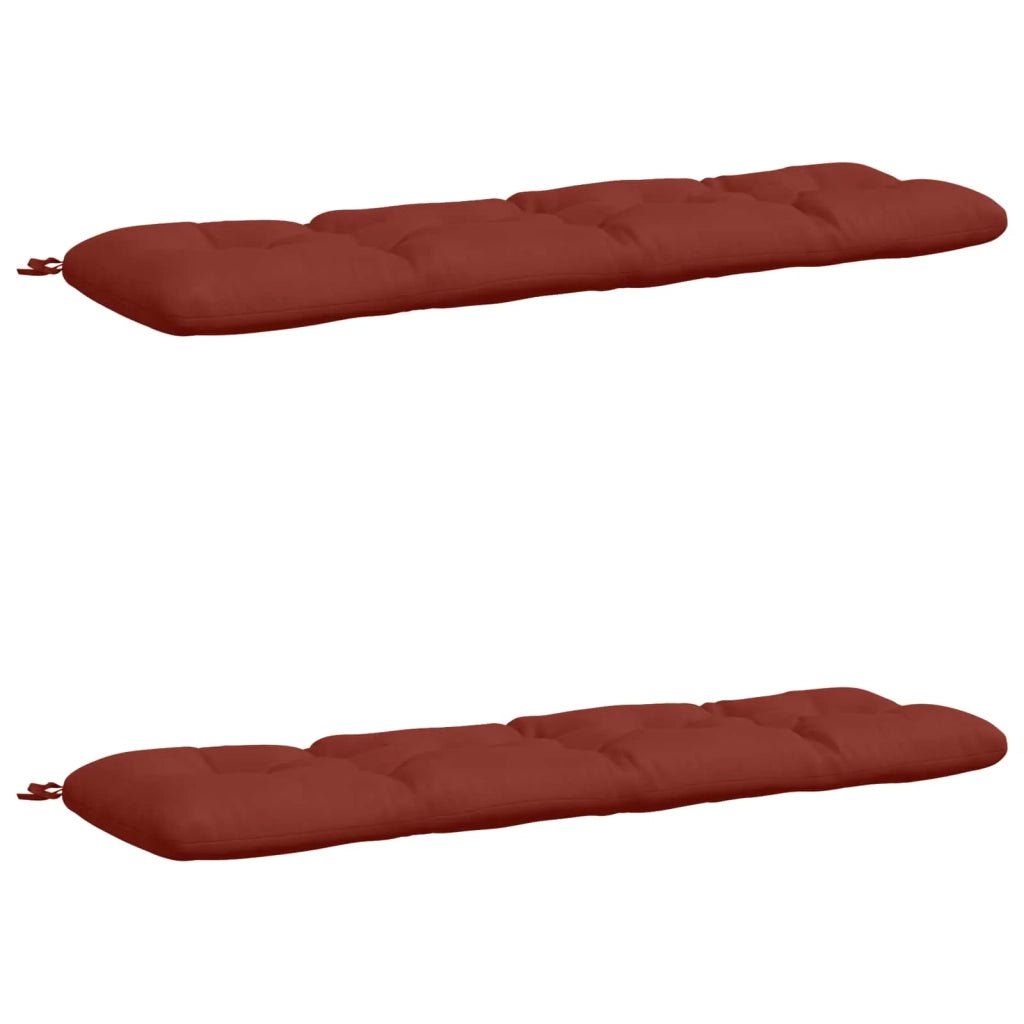 Cuscini per Panchina a 2 Pezzi VIANEN 100% Poliestere Rosso 952791
