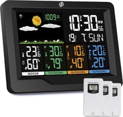 Stazione Meteorologica Interna e Esterna - Stazione Meteorologica - Senza Fili - Termometro, Barometro, Umidistat - Sensore Esterno - Temperatura - Previsioni del Tempo