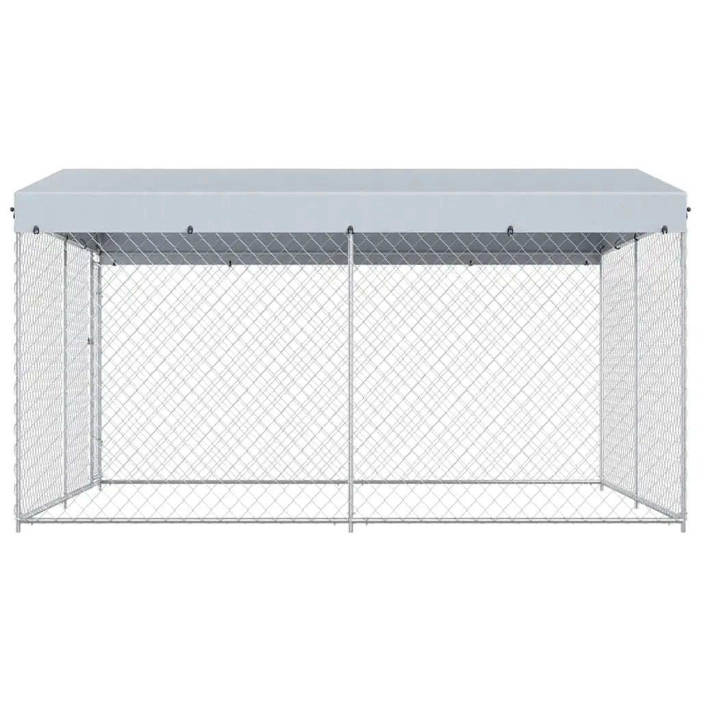 Canile da Esterno con Tetto 382x382x225 cm 145029