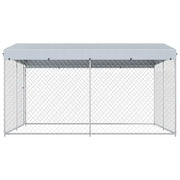Canile da Esterno con Tetto 382x382x225 cm 145029
