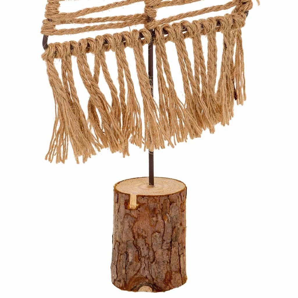 Albero decorativo in cotone intrecciato marrone 15x01x44h