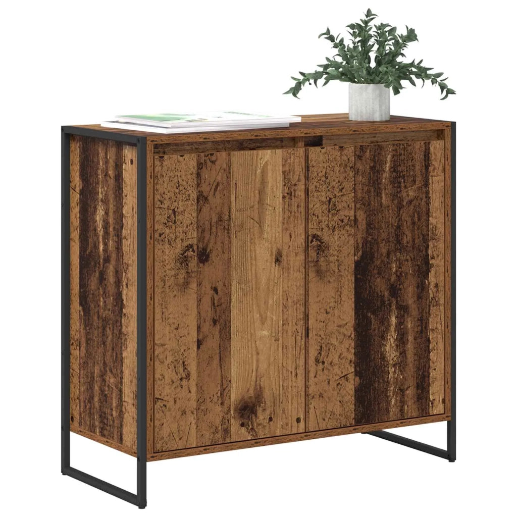 Mobile laterale Legno vecchio 79 x 36 x 75 cm Legno multistrato
