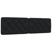 Cuscino Testiera Nero 180 cm in Tessuto