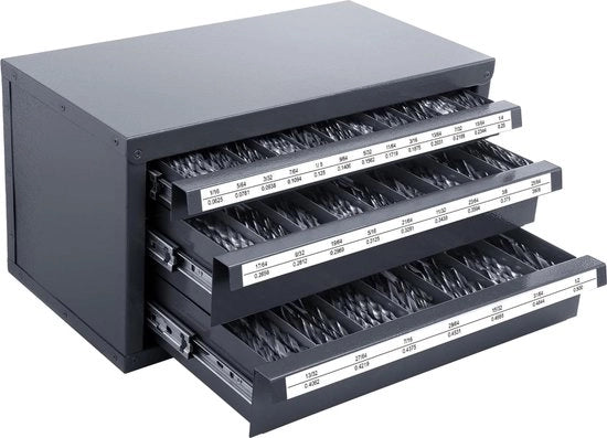 Cassettiere grigia con 3 ante - Cassetto con fori - Cassettiere con fori