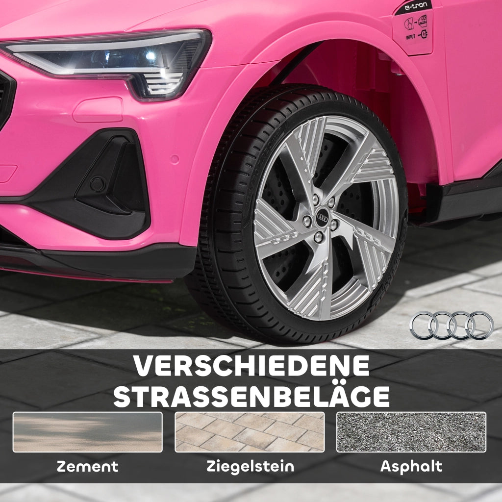 Auto Elettrica per Bambini Audi E-tron 12V con Telecomando e Cintura di Sicurezza ¨C zephmum ¨C 3-5 Anni