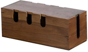 Box di gestione dei cavi in legno, box di gestione dei cavi per il tavolo, scatola di alimentazione e box di gestione dei cavi, protezione contro gli scossi elettrici per il pavimento, adatto per tavolo, ufficio casalingo e cucina.
