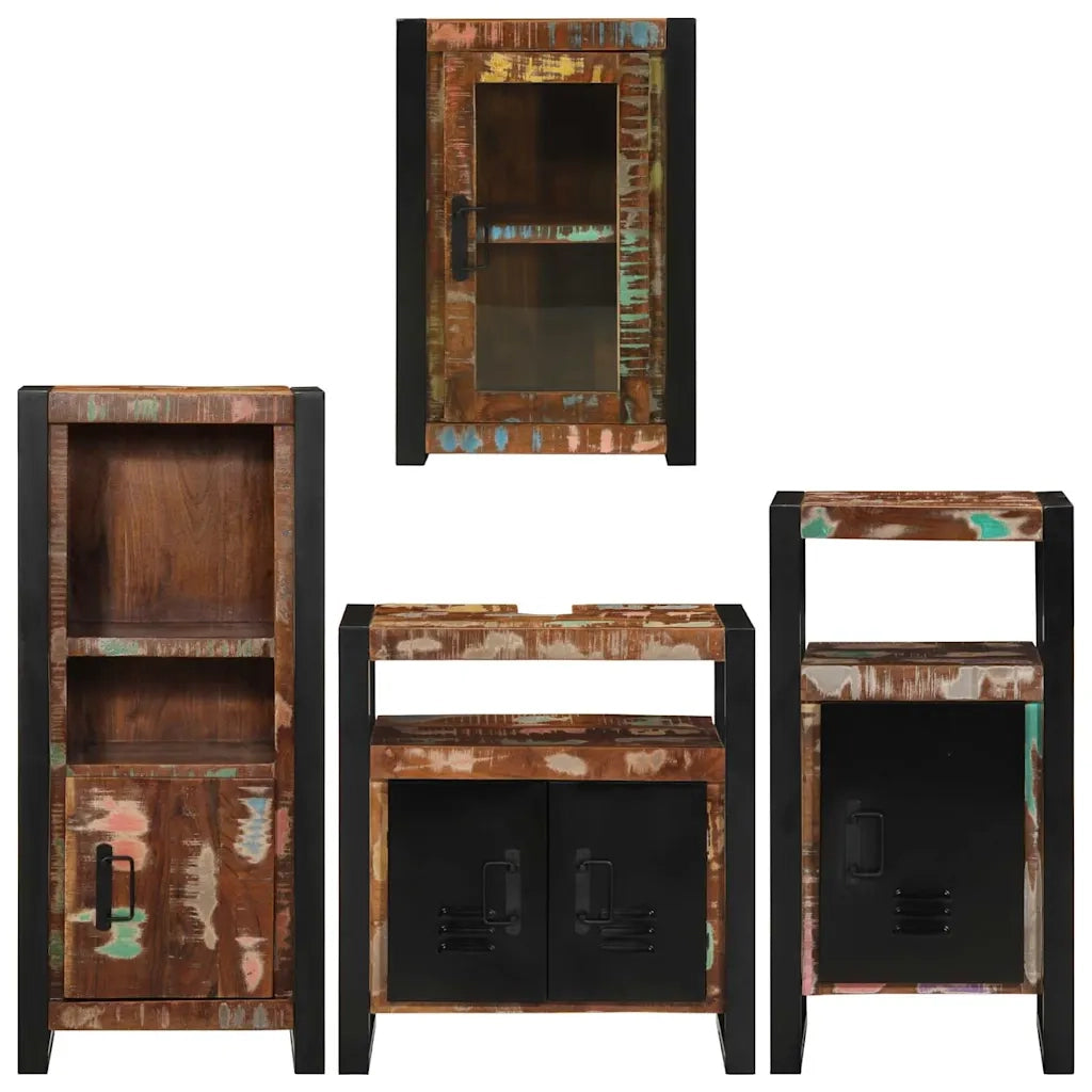 Set di mobili per il bagno 4 pcs Legno massello riciclato 3305687