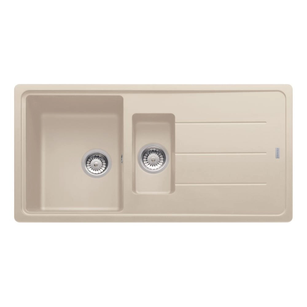 Lavello 2 vasche Franke BFG651SA gocciolatoio reversibile 97x50 cm. sahara beige