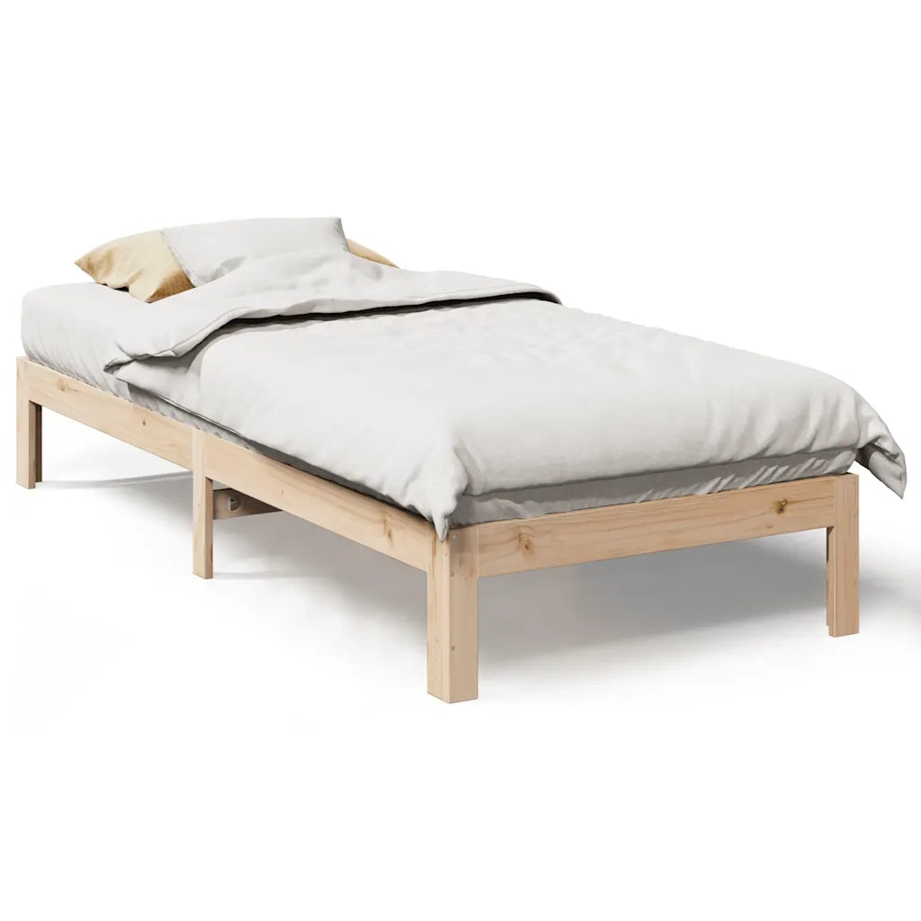vidaXL Giroletto senza Materasso 90x200 cm in Legno Massello di Pino