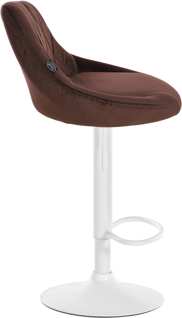 2er Set Barhocker Lazio Samt weiЯ