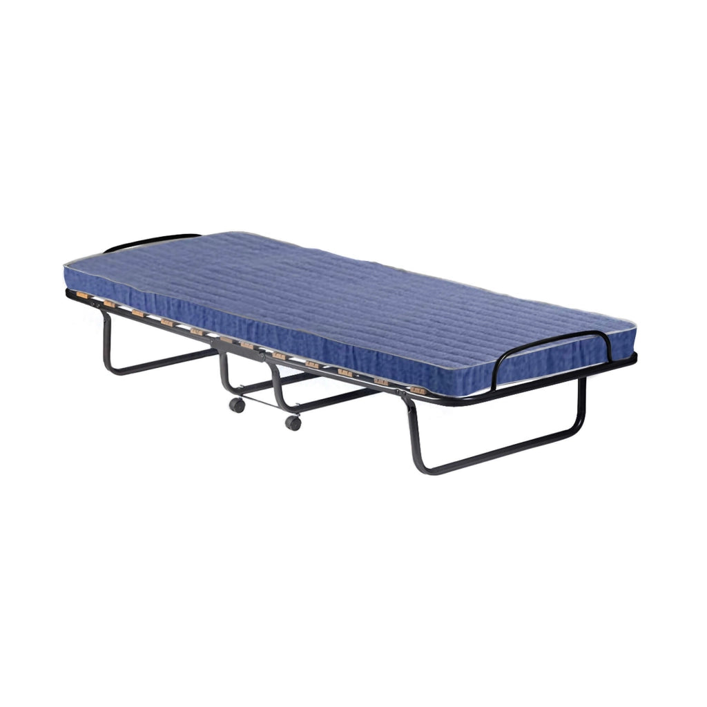 Brandina Fosca, Letto Pieghevole Materasso Incluso Made in Italy, Nero Jeans