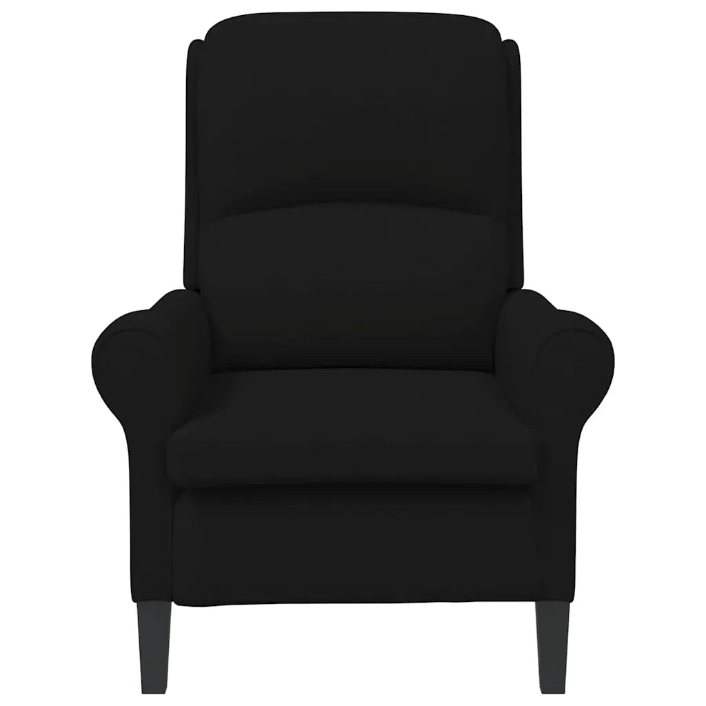Divano Sedia-Poltrona-Poltroncina Nero 76 x 94 x 102 cm Microfibra