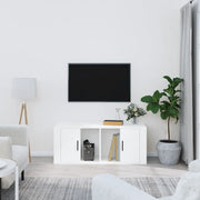 Mobile Porta TV Bianco 100x35x40 cm in Legno Multistrato 816800