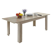 Tavolo allungabile Takumi, Consolle con allunghe, Tavolo da pranzo multiuso, Ripiano estensibile da cucina, Made in Italy, 137x90 h79 cm, Rovere