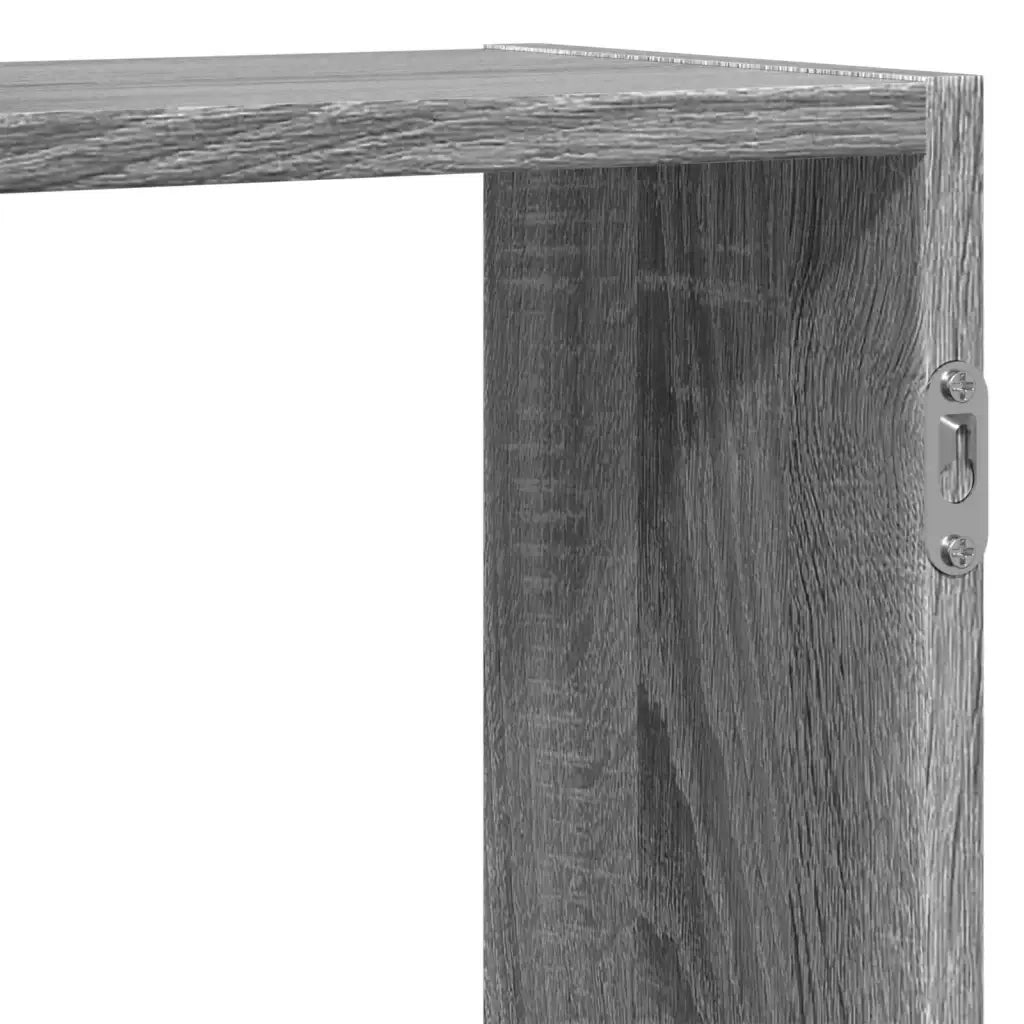 vidaXL Mensola a Muro Grigio Sonoma 129x18x42 cm in Truciolato