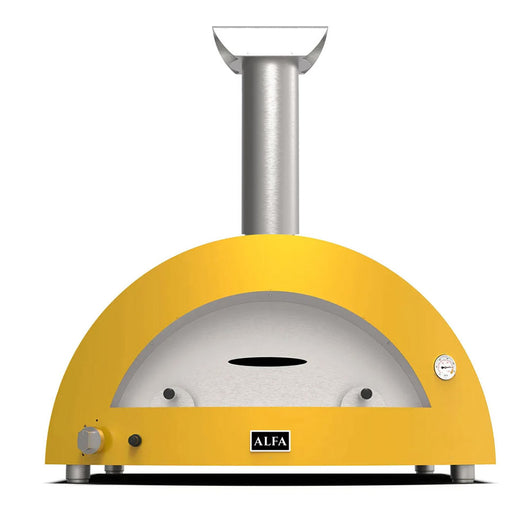 Forno per Pizza da Esterno Moderno 2 Pizze Alfa Formato: Ibrido, Colore: Giallo