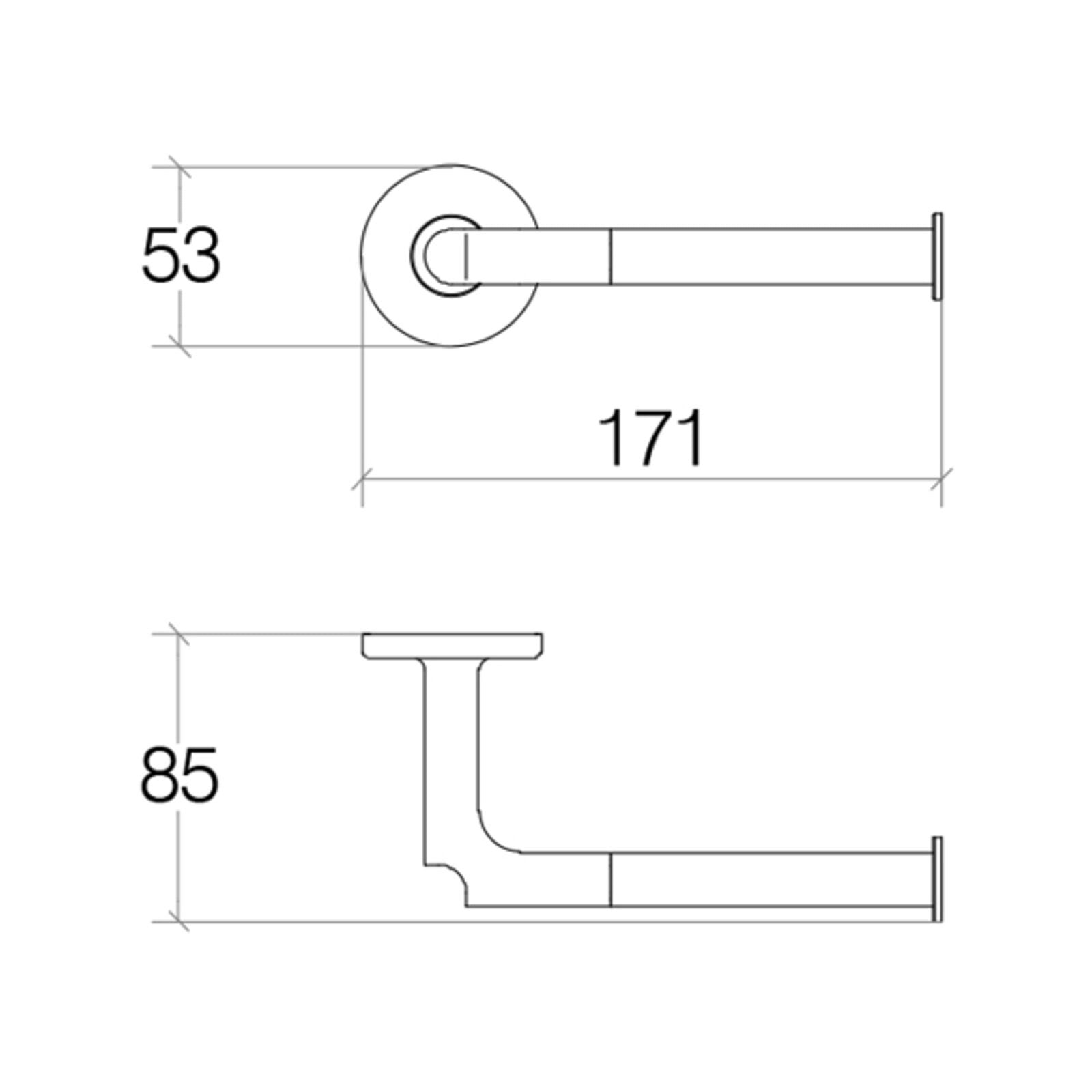 Lineabeta - Portarotolo Sbecà in ottone cromato