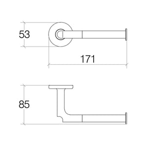 Lineabeta - Portarotolo Sbecà in ottone cromato