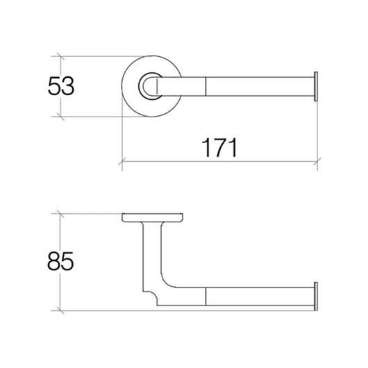 Lineabeta - Portarotolo Sbecà in ottone cromato
