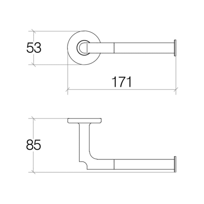 Lineabeta - Portarotolo Sbecà in ottone cromato
