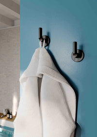 Lineabeta - Coppia appendiabiti Sbecà in ottone nero