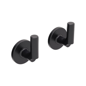 Lineabeta - Coppia appendiabiti Sbecà in ottone nero