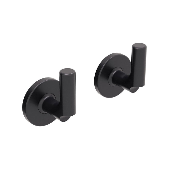 Lineabeta - Coppia appendiabiti Sbecà in ottone nero