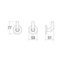 Lineabeta - Coppia appendiabiti Sbecà in ottone nero