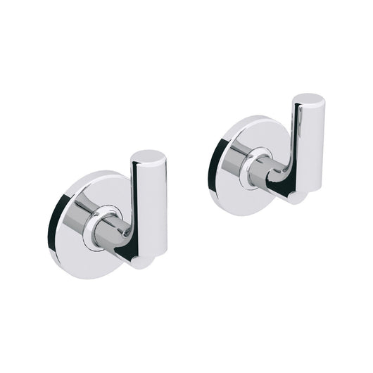 Lineabeta - Coppia appendiabiti Sbecà in ottone cromato