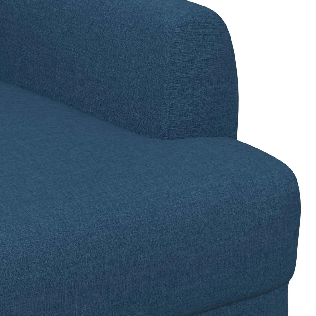 Loveseat con bottoni imbottiti Blu 116 x 67 x 80 cm Tessuto 42041783