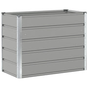 Fioriera | Cassetta per fiori | Vaso Grigio chiaro 100 x 50 x 77 cm Acciaio zincato