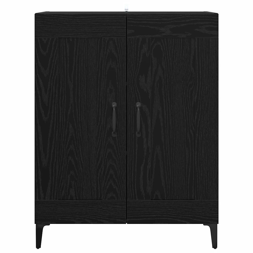 Credenza Rovere Nero 69,5 x 34 x 90 cm Legno ingegnerizzato 886239