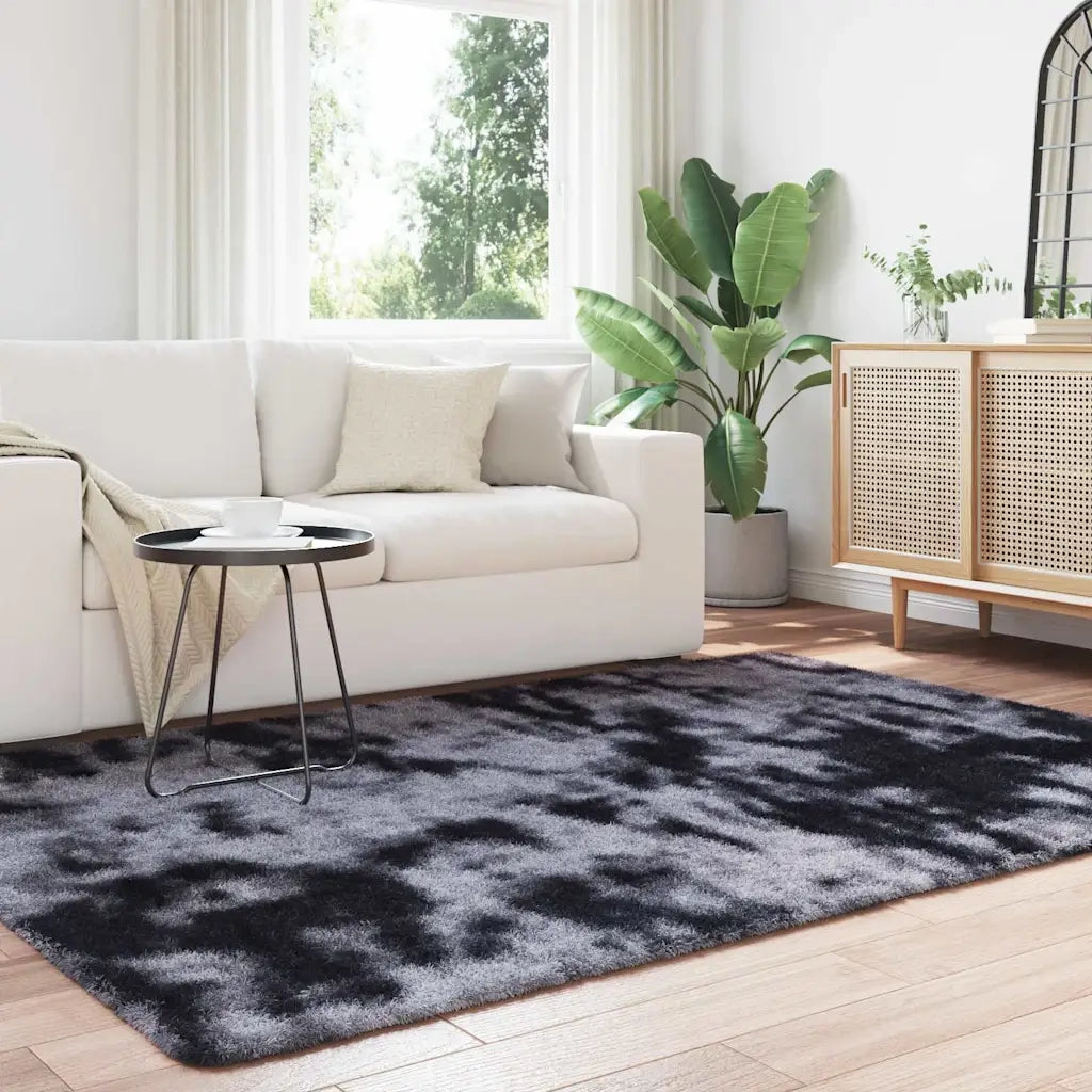 Tappeto Shaggy a Pelo Lungo NAVARRA Grigio Scuro 160x230 cm 4102840