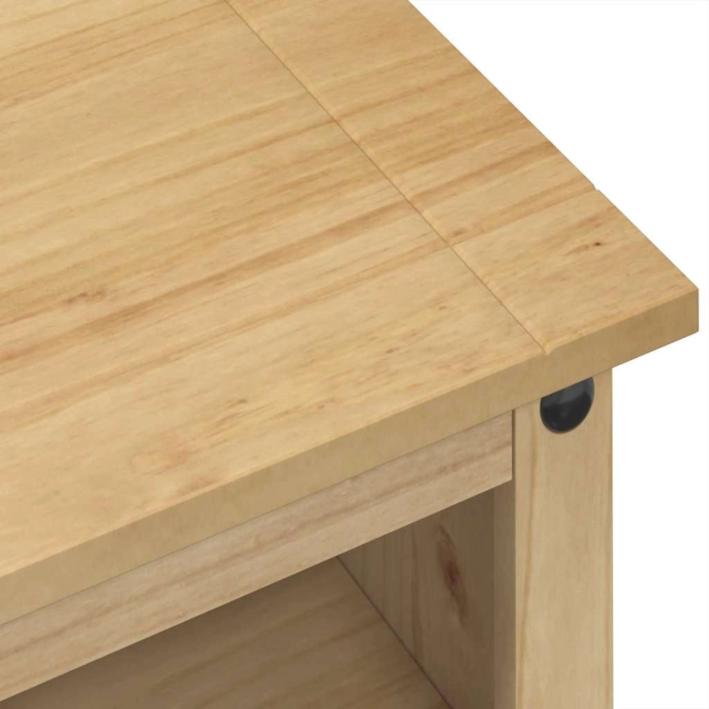 Porta TV multimediale Corona mensola TV credenza sala da pranzo soggiorno camera da letto 100 x 40 x 52 cm legno di pino massiccio marrone 02_0027564