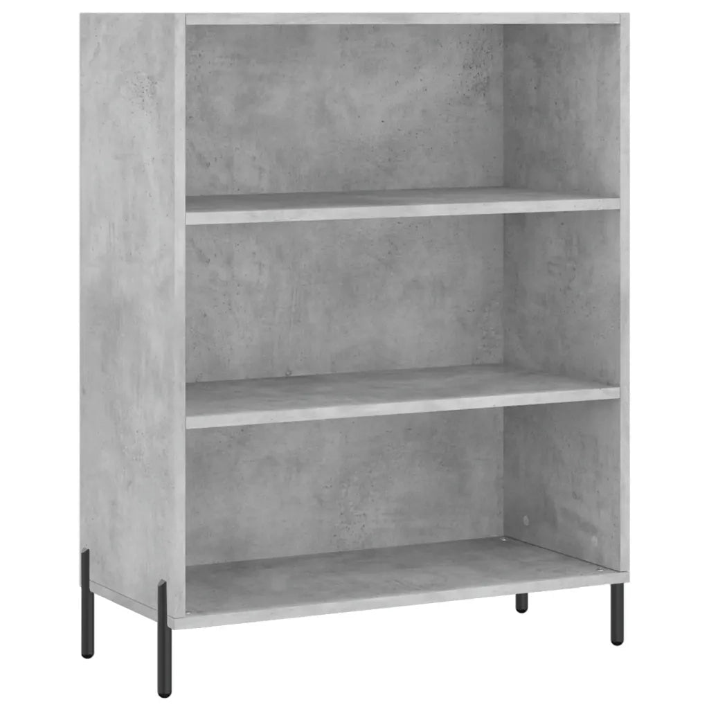 Credenza-Buffet-Armadio da cucina Grigio Cemento 69,5x34x180 cm in Legno Multistrato 133971