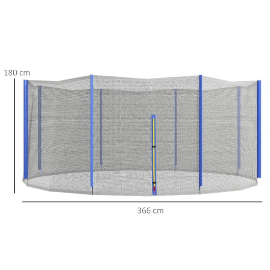 Rete Di Protezione per Trampolini 366xH180cm Blu