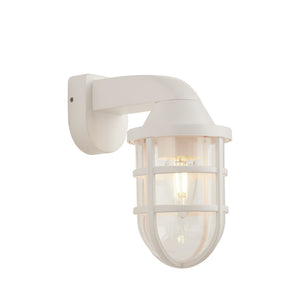 Applique Contemporanea Mare Policarbonato Bianco Trasparente 1 Luce E27