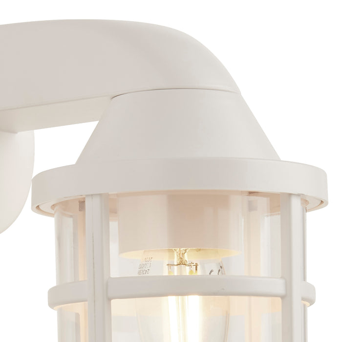 Applique Contemporanea Mare Policarbonato Bianco Trasparente 1 Luce E27