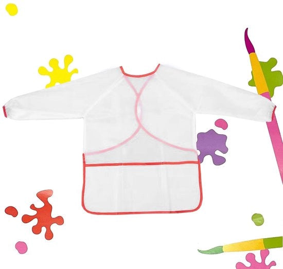 Scheda di protezione per bambini - Kit di protezione per la pittura - Giacca per pittori - Lunghe maniche - Antiscivolo - Impermeabile - Adatto per la pittura