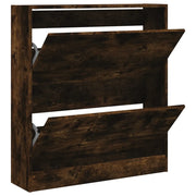 Scarpiera | Mobile per scarpe Rovere Fumo 80x21x87,5 cm in Legno Multistrato
