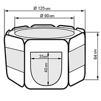 Tenda Box Per Cagnolini Cuccioli Recinto Cuccia Per Piccoli Animali Pop-Up Rossa