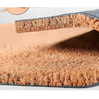 Zerbino in Cocco 2pz da 36x68cm Fondo in Gomma 1.6cm Vari Decori Antiscivolo