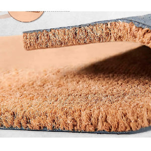 Zerbino in Cocco 2pz da 36x68cm Fondo in Gomma 1.6cm Vari Decori Antiscivolo