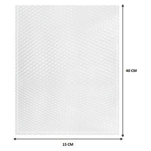 Buste Sottovuoto Goffrate 50pz 15x40cm uso Domestico e Professionale BPAFREE