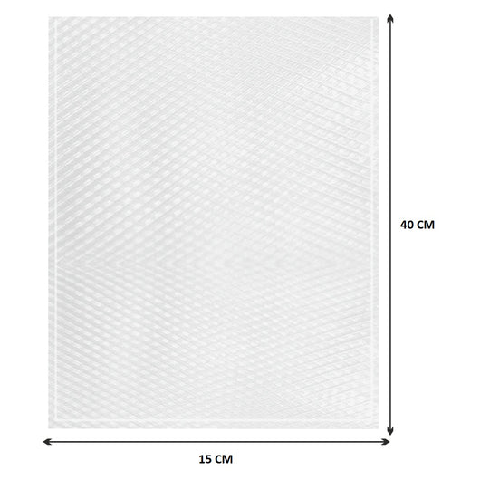 Buste Sottovuoto Goffrate 50pz 15x40cm uso Domestico e Professionale BPAFREE